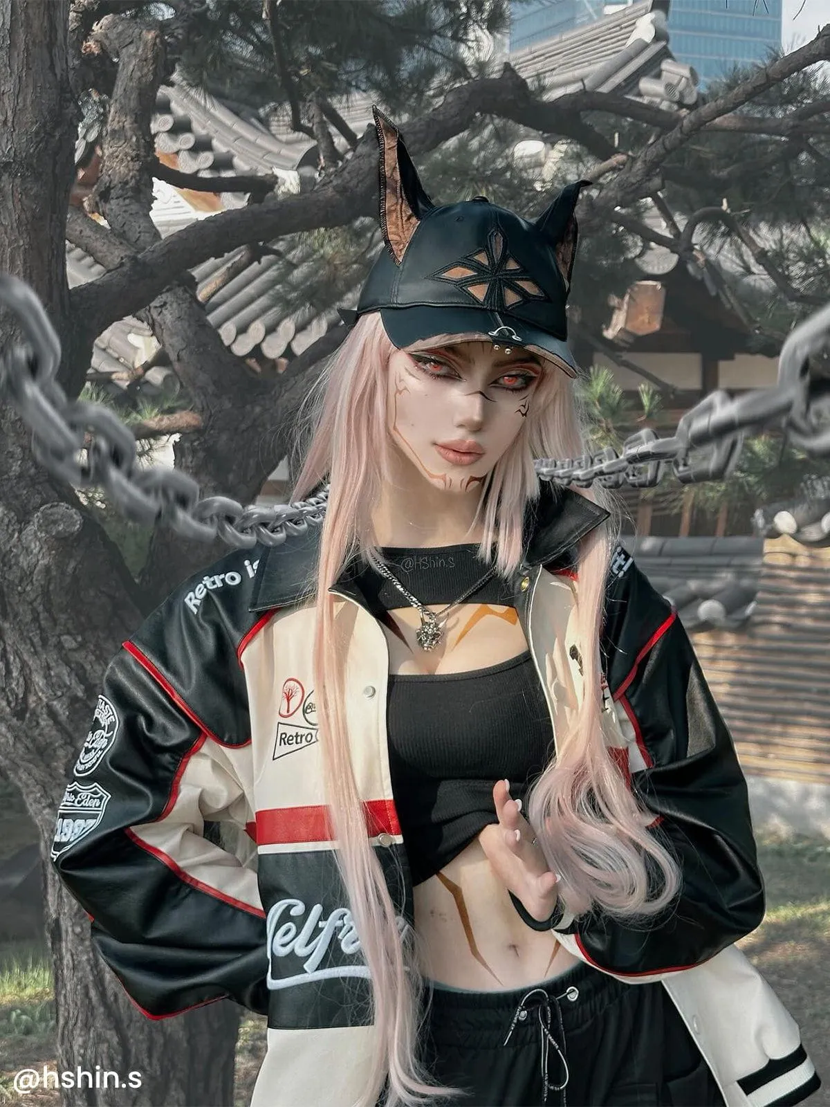 Aelfric Eden Stitching Color Motorcycle Jacket