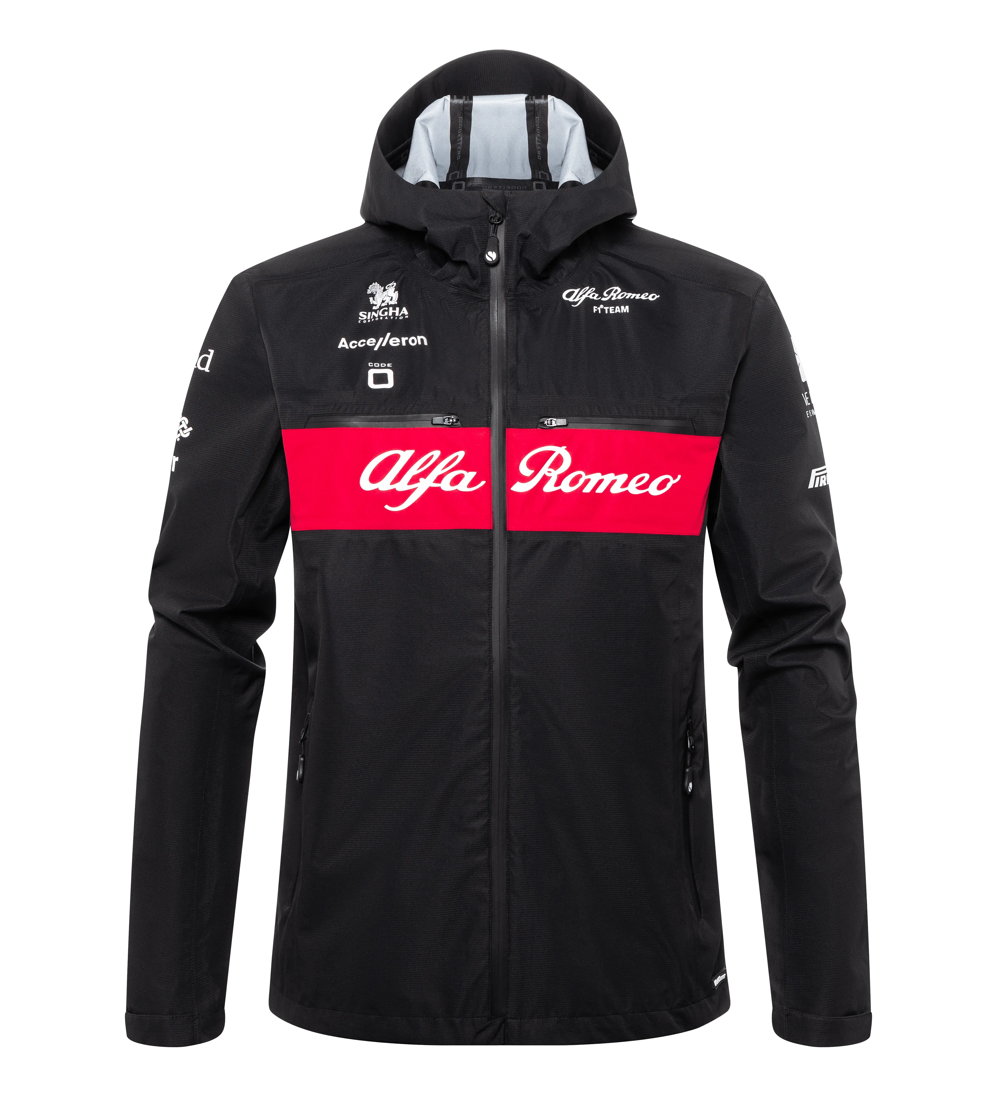 Alfa Romeo Racing F1 2023 Team Rain Jacket - Black