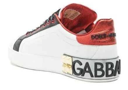 Amore Portofino Embellished Leather Sneakers