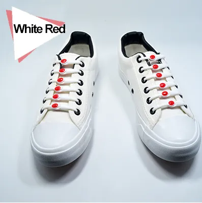Elastic Silicone Shoelaces 12pcs Lazy No Tie Athletic Running Sport Shoelaces Children and Adult Shoe Strings For NMD sneakers