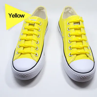 Elastic Silicone Shoelaces 12pcs Lazy No Tie Athletic Running Sport Shoelaces Children and Adult Shoe Strings For NMD sneakers