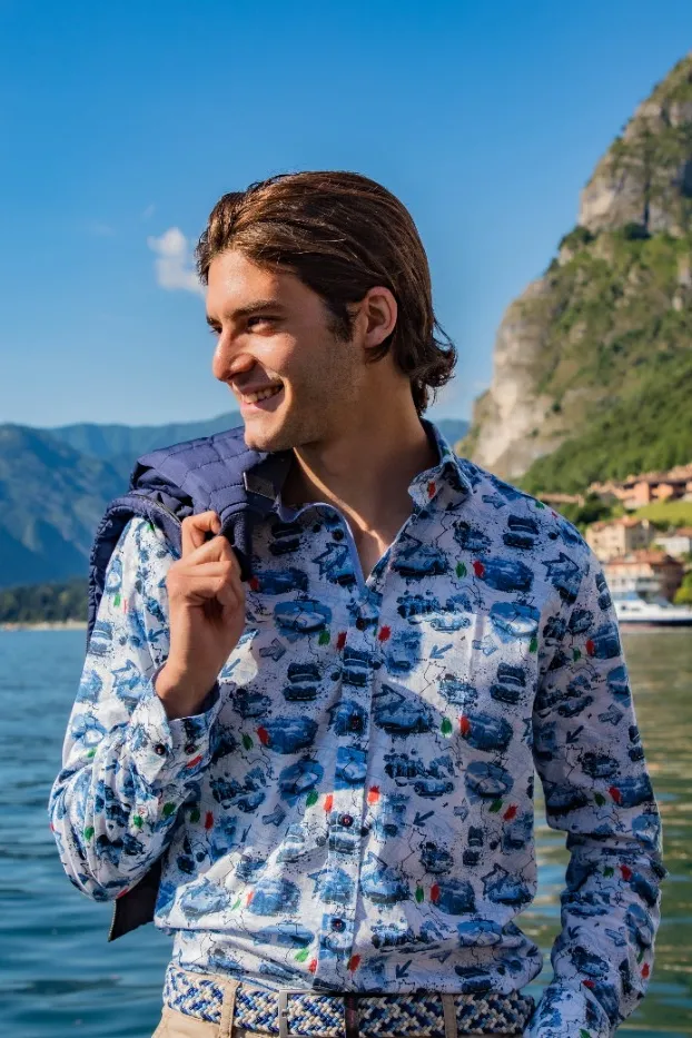 FISH - L/S CARS SHIRT - 2401009