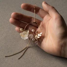 Floral Garland Drip Earrings