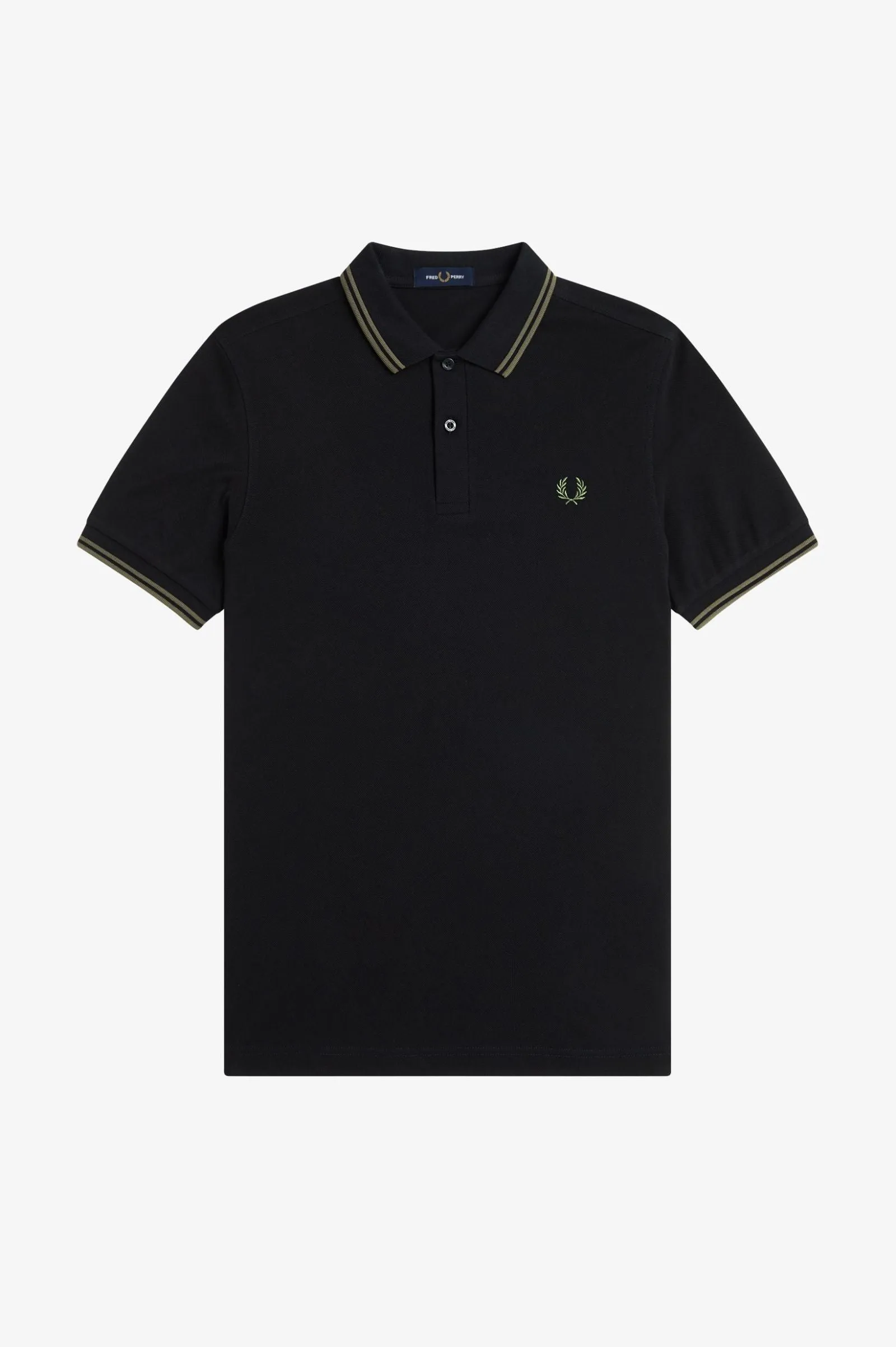 Fred Perry Polo Black / Laurel Wreath Green / Laurel Wreath Green