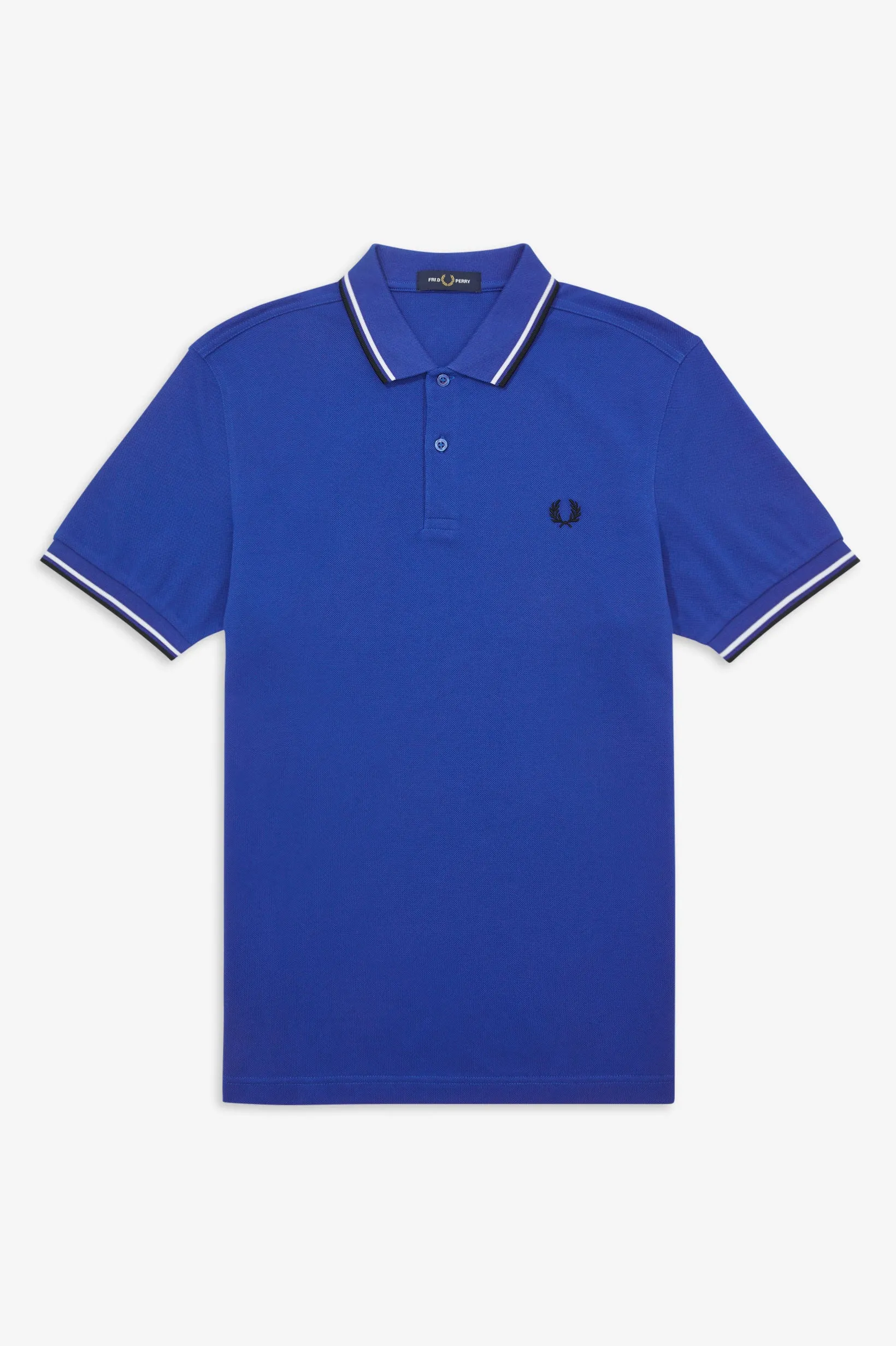 Fred Perry Polo Cobalt / Snow White / Black
