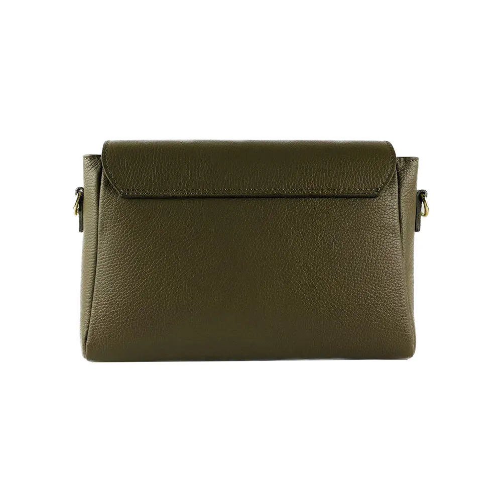 Genuine Leather Woman Bag with Braided Shoulder Strap