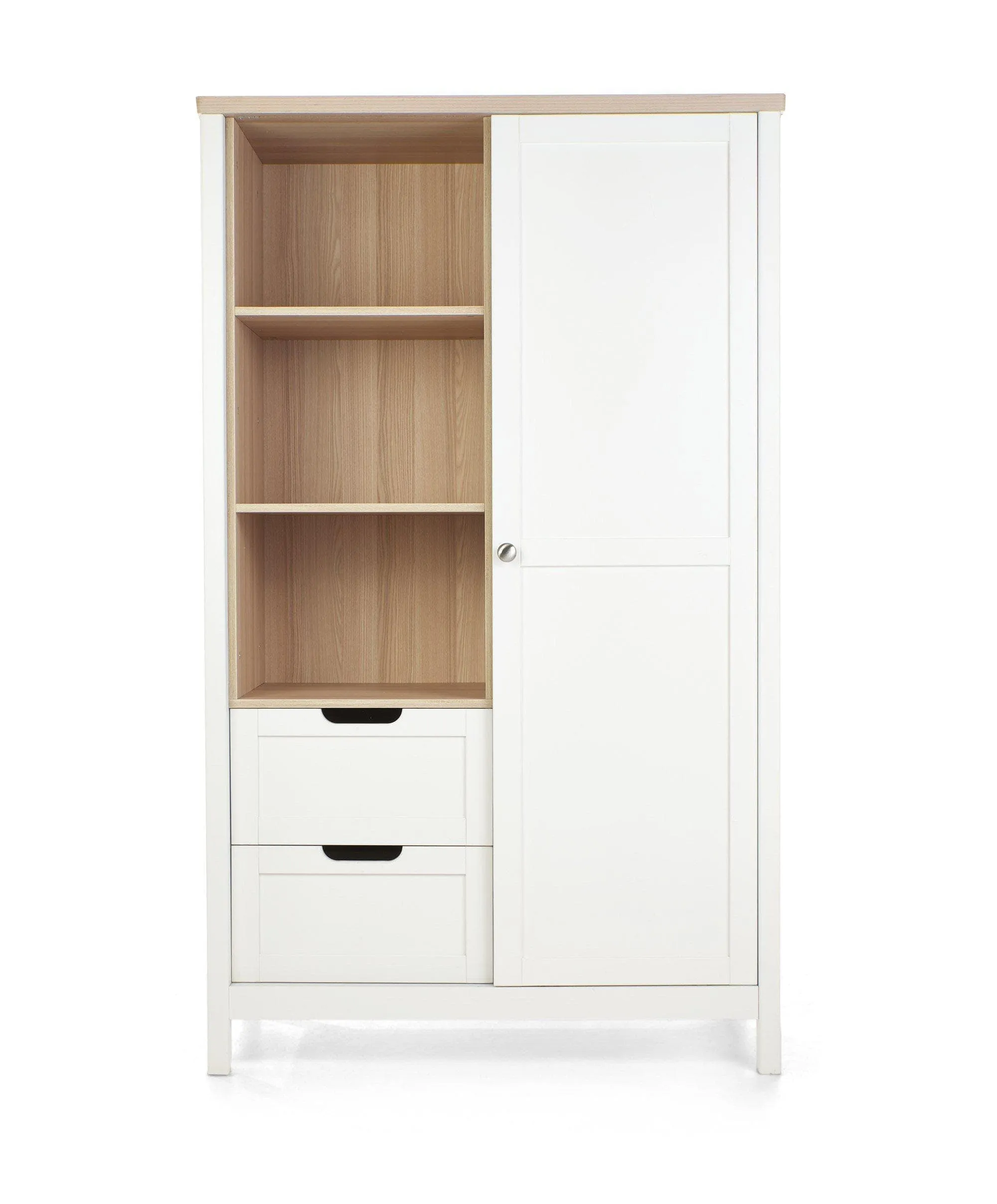 Harwell Cotbed & Wardrobe Furniture Set - White