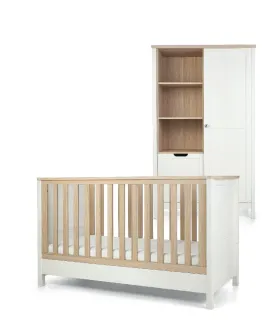 Harwell Cotbed & Wardrobe Furniture Set - White