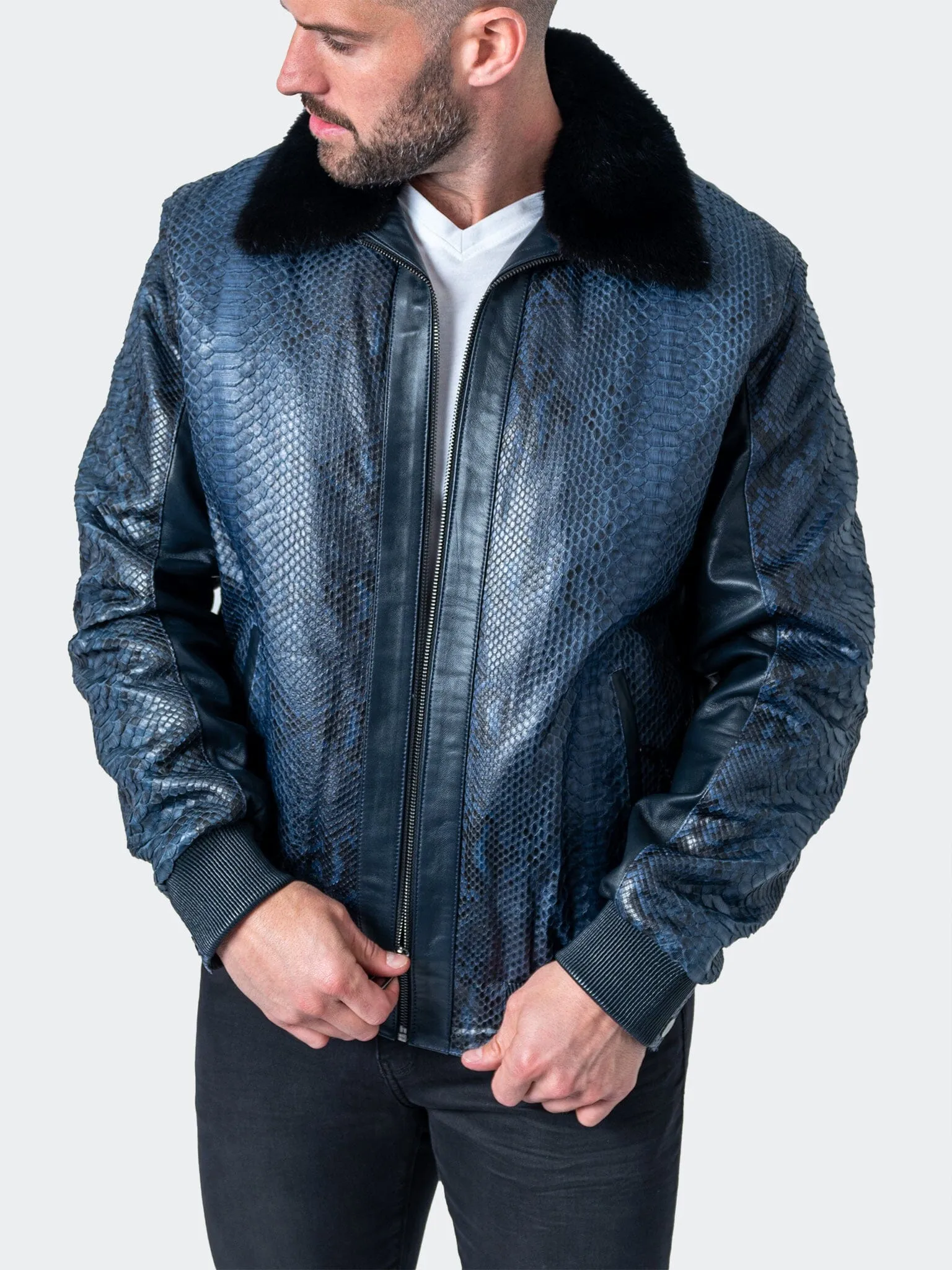 Leather Scene Grey