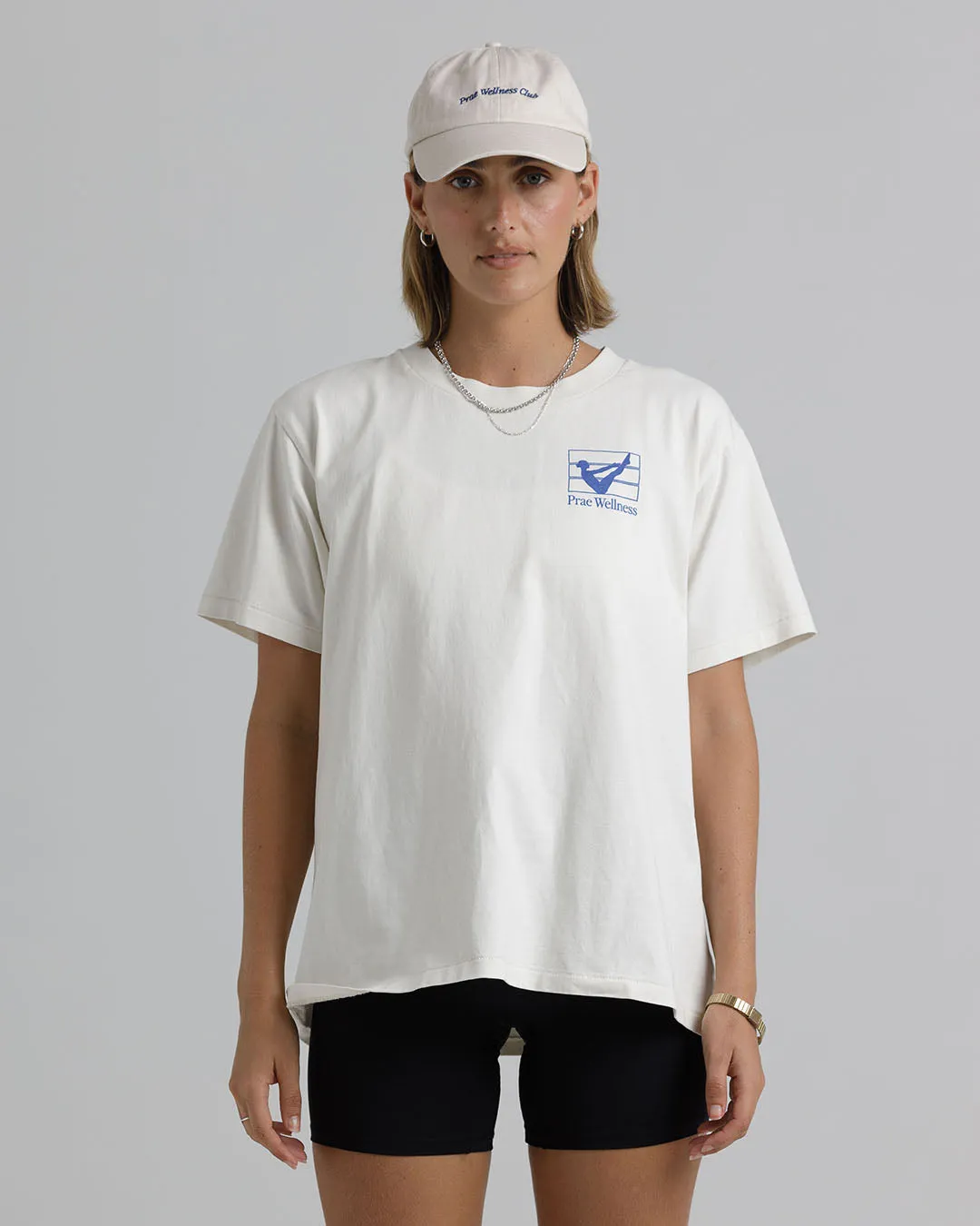 Movement T-Shirt – Cream / Royal Blue