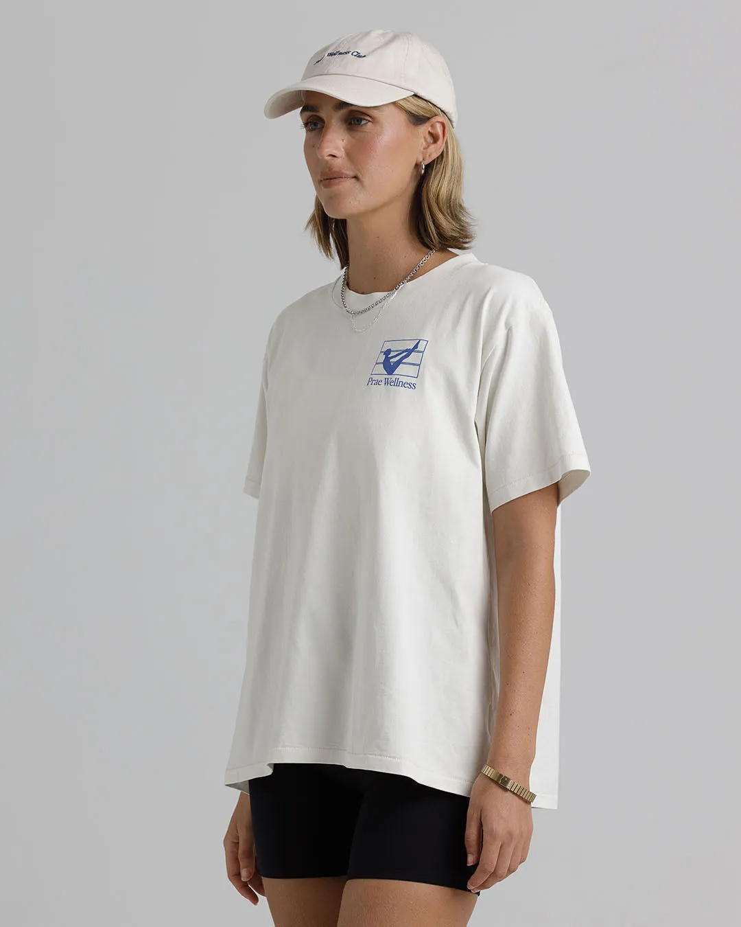 Movement T-Shirt – Cream / Royal Blue