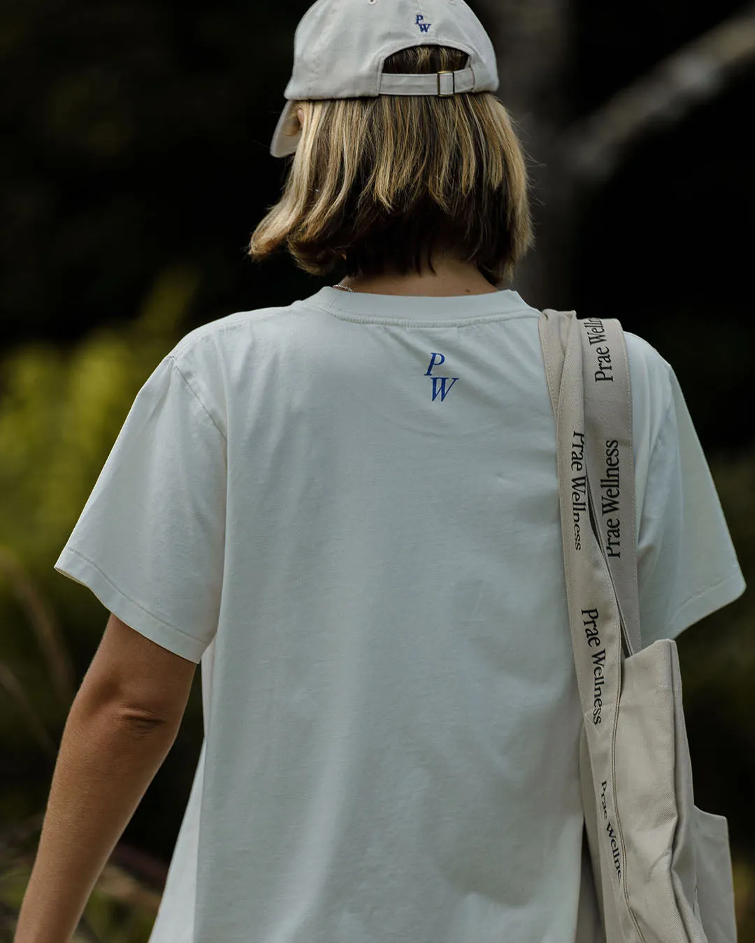 Movement T-Shirt – Cream / Royal Blue