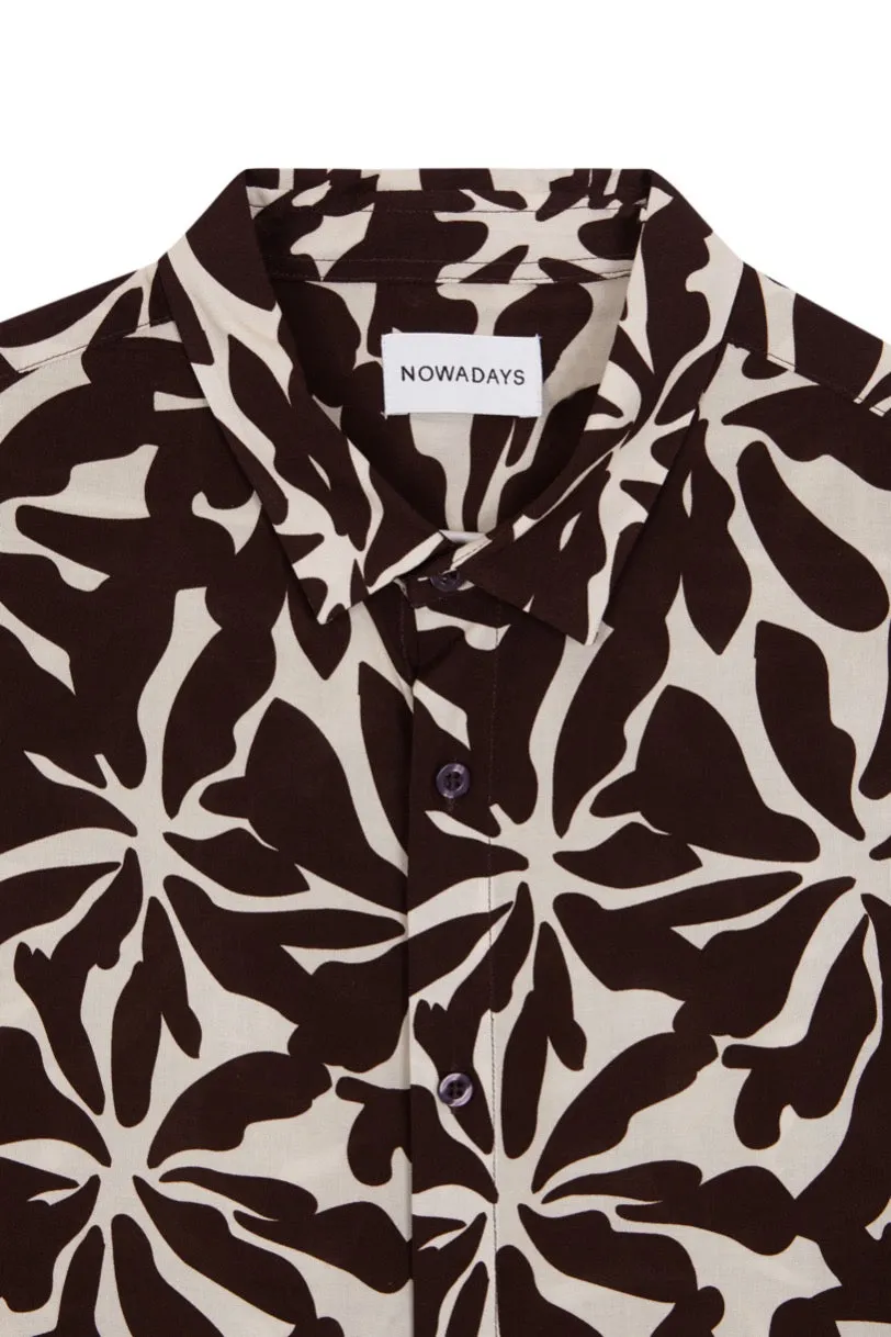 NAI0108D4 print shirt big flower