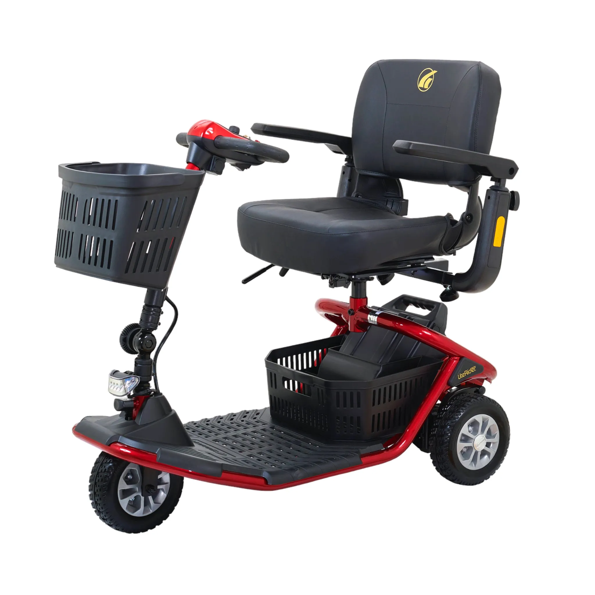 New Golden Technologies LiteRider 3-Wheel Full Size Mobility Scooter | Max Speed 5 MPH | 300 LBS Weight Capacity