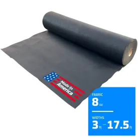 Non-Woven Geotextile Filter Fabric (8 oz) for Drainage & Gravel / Rock Underlayment - Toughest on the Market - Made in USA