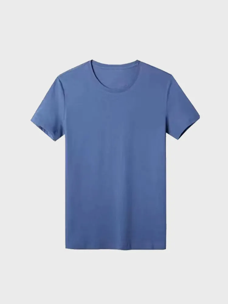 Plain Color Men's Short Sleeve Tee
