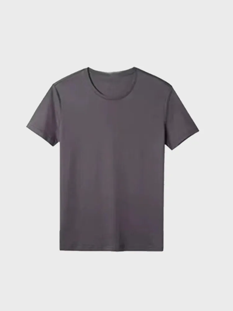 Plain Color Men's Short Sleeve Tee