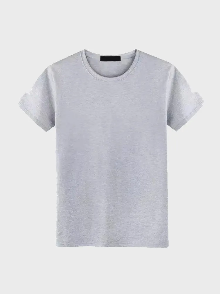 Plain Color Men's Short Sleeve Tee