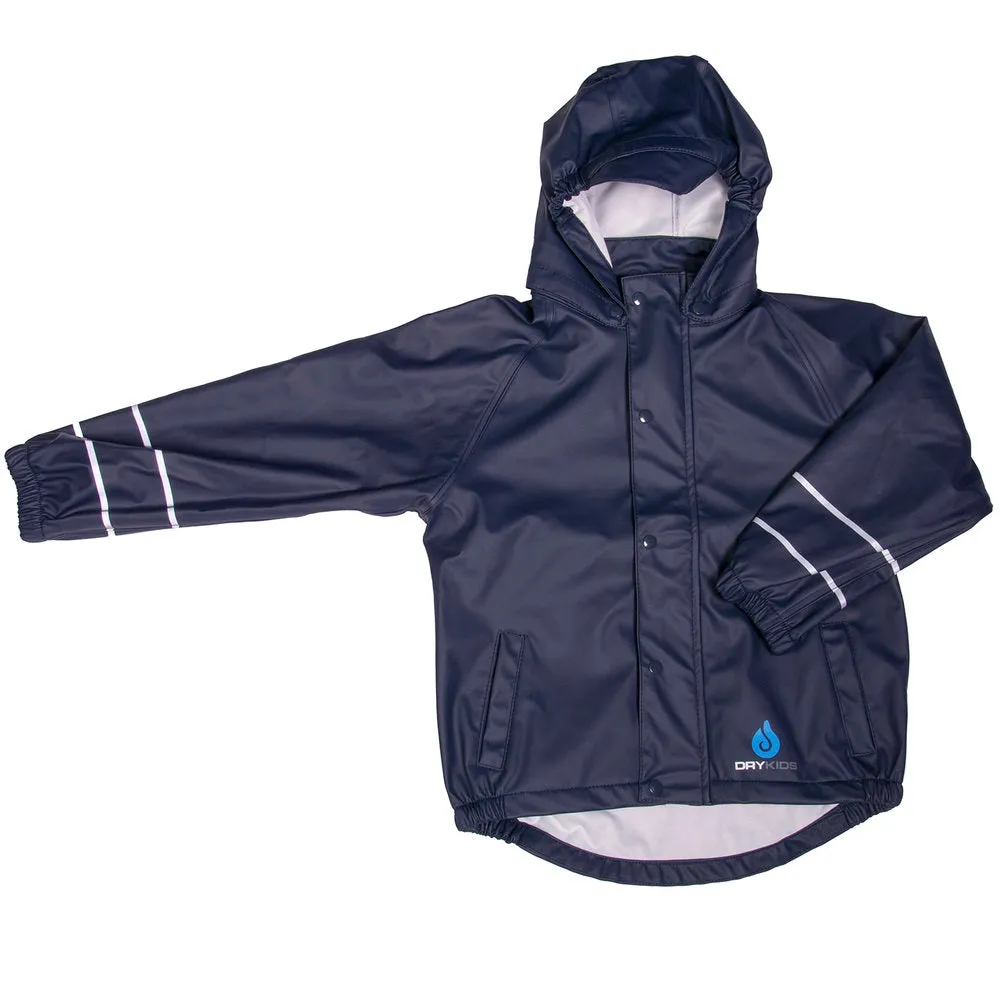 PU Splash Navy Jacket & Dungaree Set