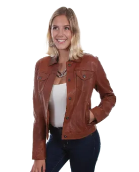 Scully Women's Leather Jacket  L1031-  Whiskey
