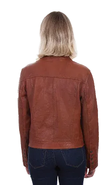 Scully Women's Leather Jacket  L1031-  Whiskey