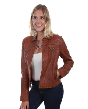 Scully Women's Leather Jacket  L1031-  Whiskey