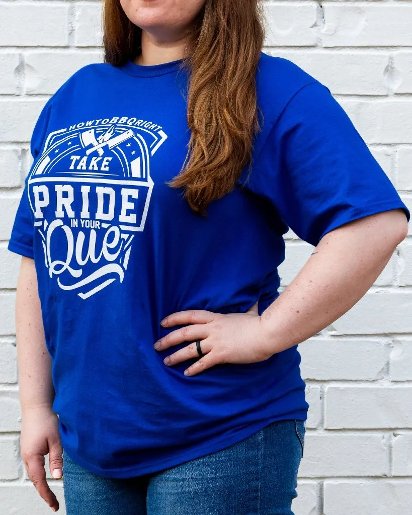 Take Pride in Your 'Que T-Shirt - Athletic Royal