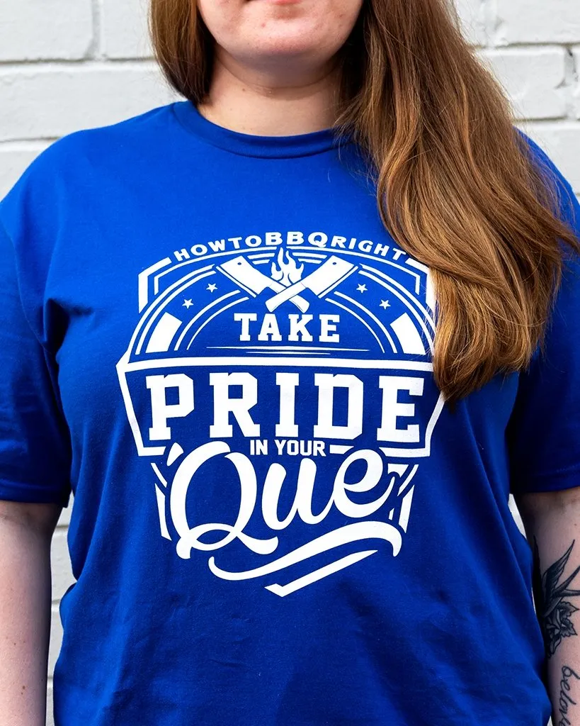 Take Pride in Your 'Que T-Shirt - Athletic Royal