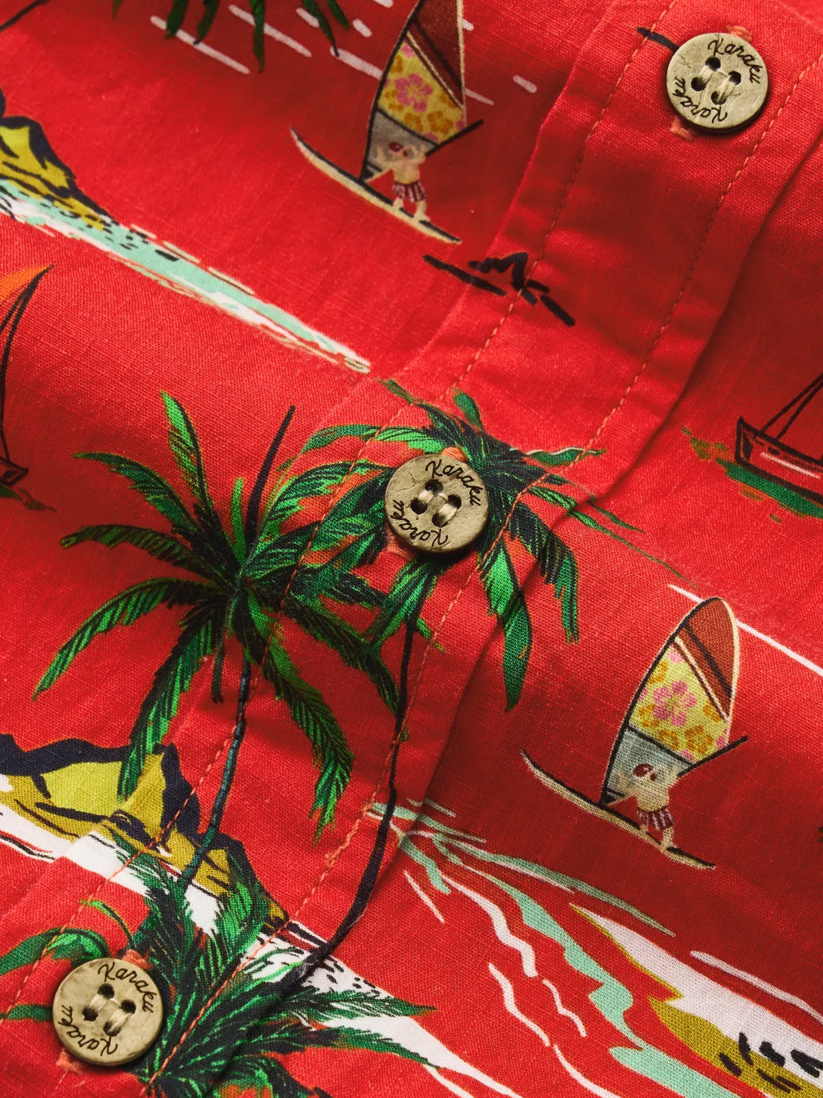 Tropical Christmas Cheer Cotton Shirt