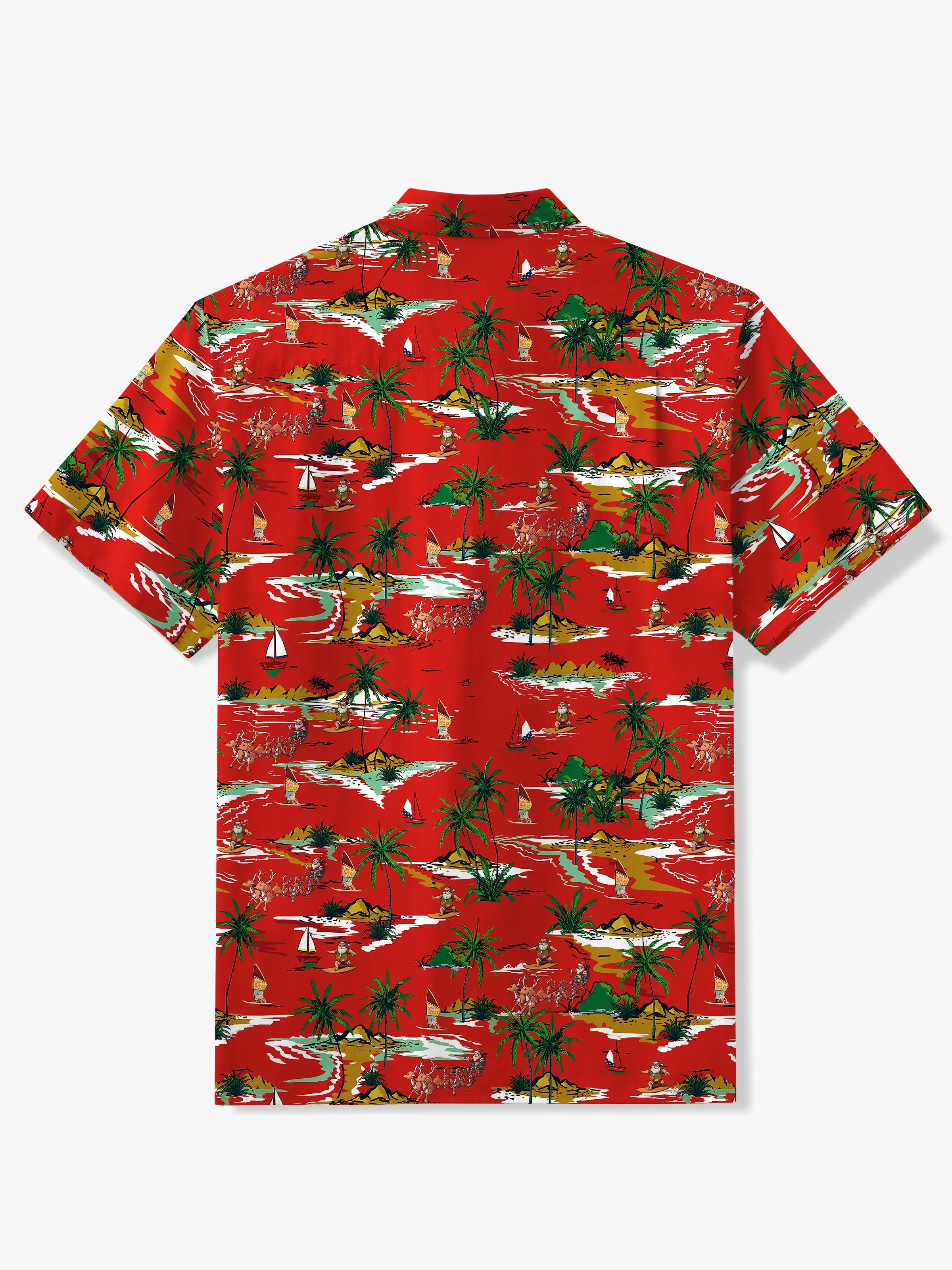 Tropical Christmas Cheer Cotton Shirt
