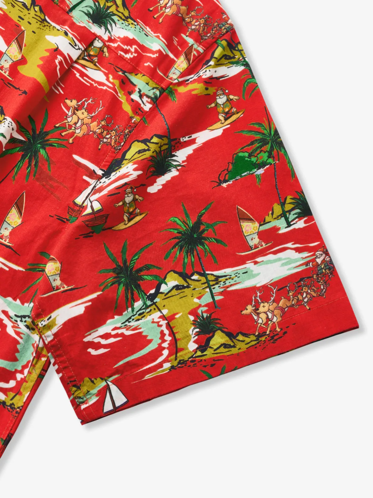 Tropical Christmas Cheer Cotton Shirt